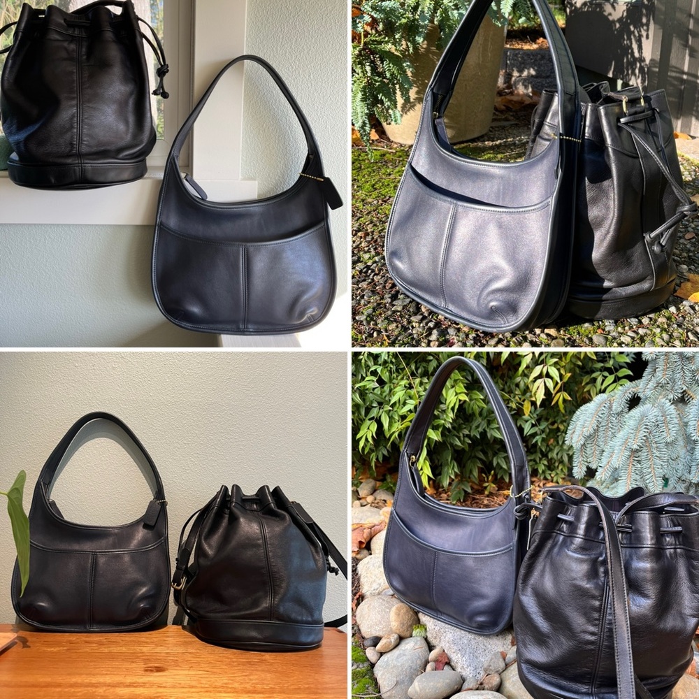 Vintage Coach Ergo Pocket Zip 9033 Navy Blue - Picture 12 of 12